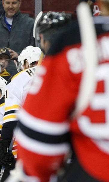 Vatrano's early goal leads Bruins past banged-up Devils, 4-1